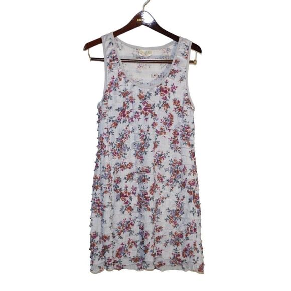 Free People Tops - Free People Sleeveless Tiered Floral Mini Dress, Small